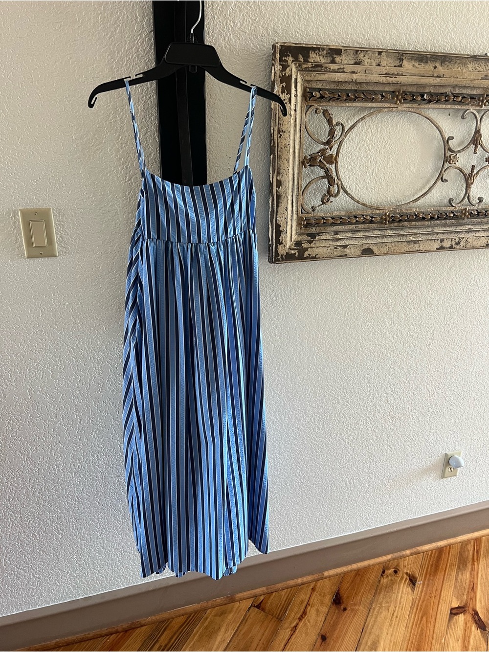 THML Blue Striped Maxi Dress
